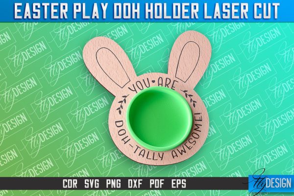 Easter Play Doh Holder Design | Easter Design | CNC File For Cheap