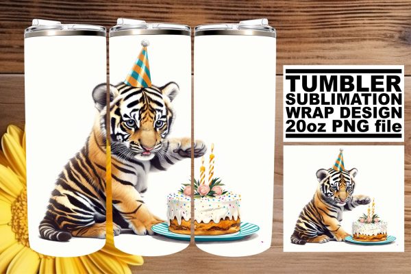 Festive Jungle Jubilee: Sublimation Tumbler Design Online