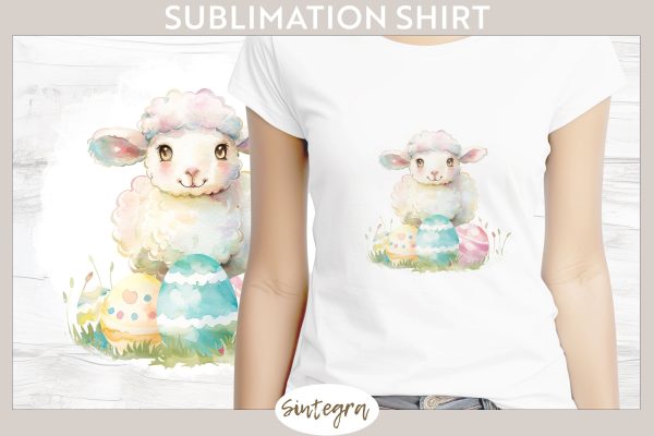 Easter Lamb v10 T-shirt Sublimation For Sale