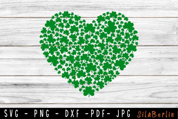 Clover Leaf SVG, Shamrock SVG, Heart svg, St. Patrick s Day SVG, Irish svg, Clover svg, Saint Patrick s Day, Lucky svg, Cut File for Cricut Online now