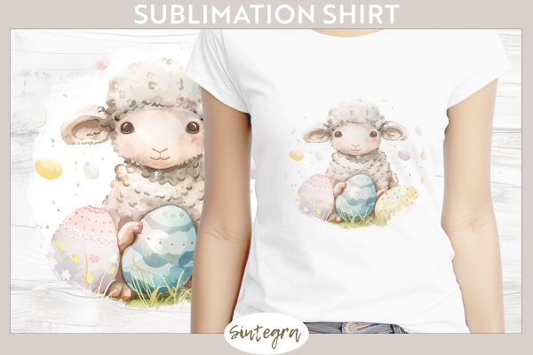 Easter Lamb v8 T-shirt Sublimation For Sale
