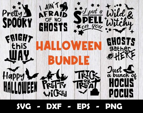 Halloween SVG Cut Files, Halloween Bundle SVG Designs Online