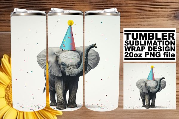 Joyful Zoo Party: Watercolor Tumbler Wrap Online Hot Sale