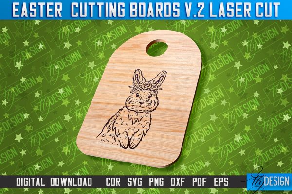 Easter Cutting Boards | Bunny Laser Cut | Easter Design v.2 For Discount