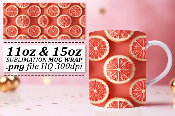 Exotic Delight Mug Art: Colorful Fruit Charm Discount