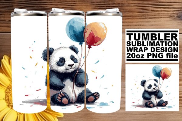 Birthday Menagerie Magic: Watercolor Tumbler Wrap Online now