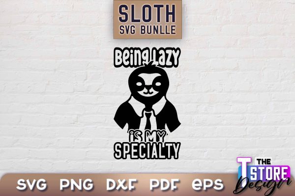 Sloth SVG Design | Lazy Design SVG | SVG File Online Sale