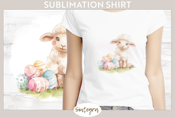 Easter Lamb v1 T-shirt Sublimation Discount