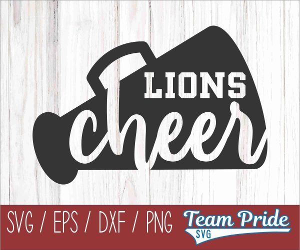 Lions Cheer SVG Digital Download Printable - SVG, EPS, DXF, PNG 2 For Cheap