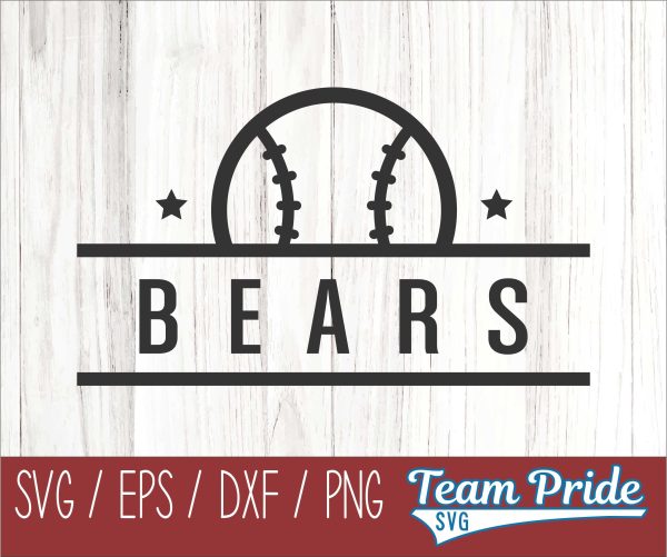 Bears Baseball SVG Digital Download Printable - SVG, EPS, DXF, PNG Online now