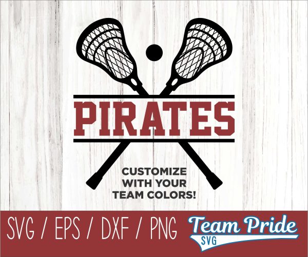 Pirates Lacrosse SVG Digital Download Printable - SVG, EPS, DXF, PNG Online now