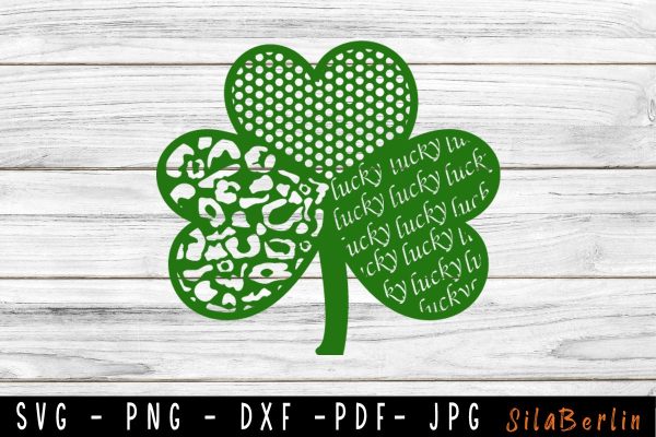 Shamrock SVG, Clover SVG, St Patricks Day SVG, Heart Svg, Leopard Pattern Svg, Png, Saint Patrick s Day, Irish svg, Cut File for Cricut Cheap