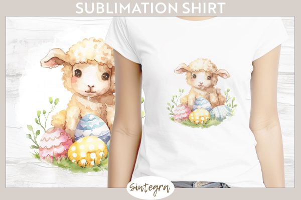 Easter Lamb v3 T-shirt Sublimation Hot on Sale