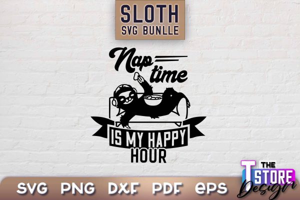 Sloth SVG Design | Lazy Design SVG | SVG File For Cheap