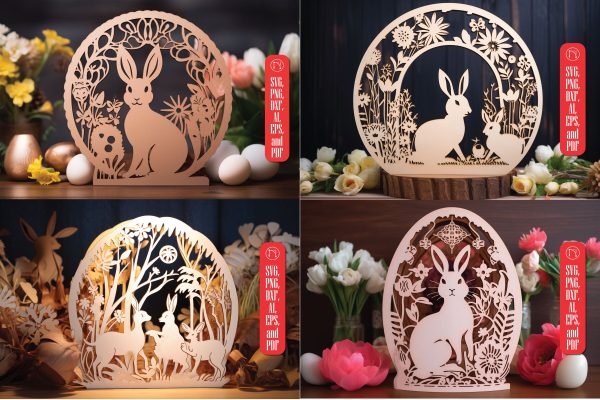 Laser Cut Easter Stand Decor SVG Bundle For Cheap
