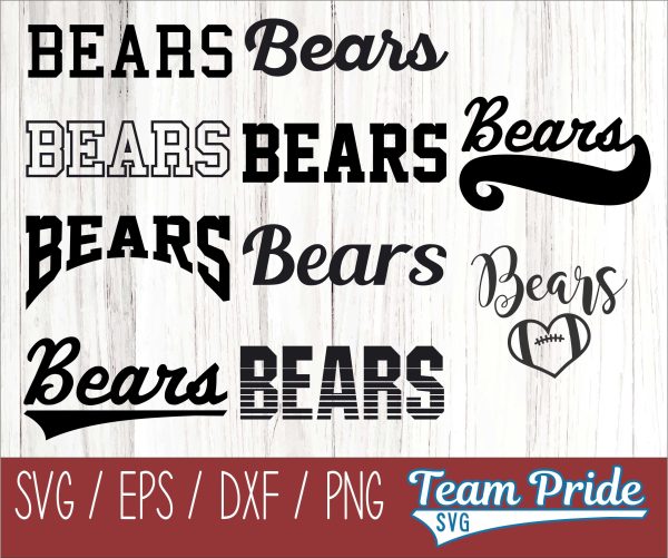 Bears SVG Bundle Digital Download Printable - SVG, EPS, DXF, PNG Online