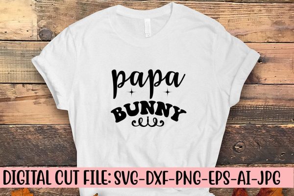 Papa Bunny SVG For Discount