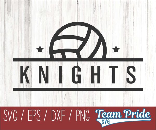 Knights Volleyball SVG Digital Download Printable - SVG, EPS, DXF, PNG 2 For Cheap