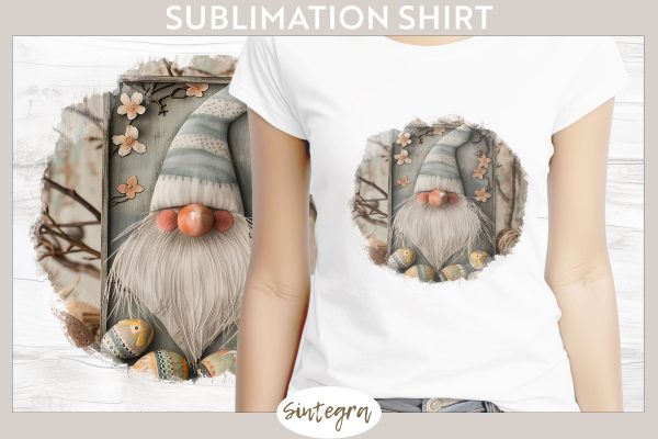 Easter Gnome v8 T-shirt Sublimation For Cheap