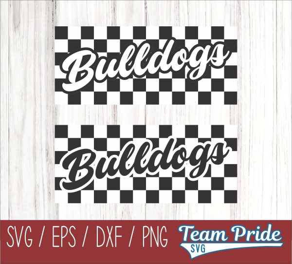 Bulldogs Retro Team Design SVG Digital Download Printable - SVG, EPS, DXF, PNG Online now