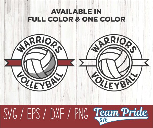 Warriors Volleyball SVG Digital Download Printable - SVG, EPS, DXF, PNG For Discount