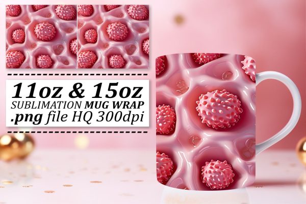 Berry Bonanza Mug Wrap: Luscious Fruit Patterns Sale
