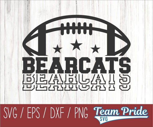 Bearcats Football SVG Digital Download Printable - SVG, EPS, DXF, PNG 7 Online