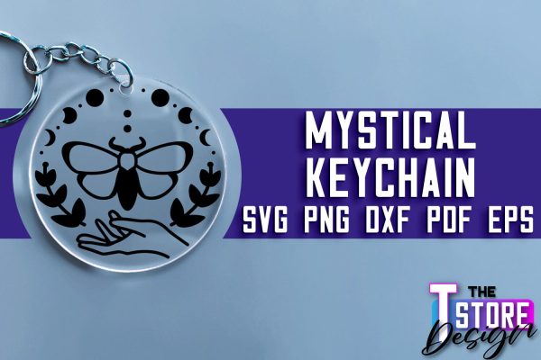 Mystical Keychain SVG | Mystical Symbols SVG Design For Cheap