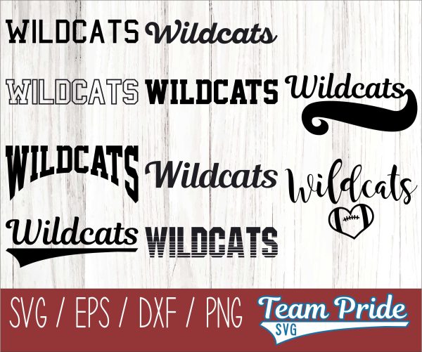 Wildcats SVG Bundle Digital Download Printable - SVG, EPS, DXF, PNG Online now