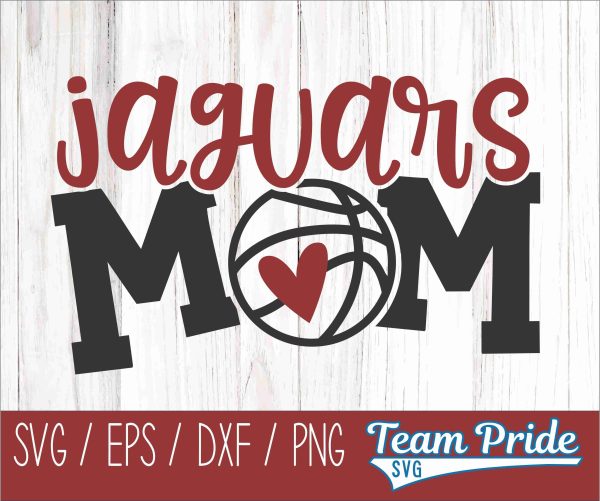Jaguars Basketball Mom SVG Digital Download Printable - SVG, EPS, DXF, PNG Hot on Sale