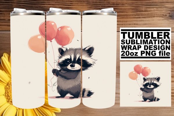 Cheerful Birthday Menagerie: Sublimation Tumbler Wrap Discount