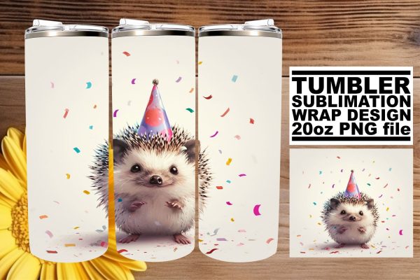 Vibrant Animal Party: Birthday Tumbler Wrap Online Sale