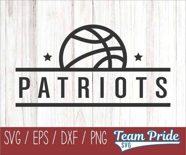 Patriots Basketball SVG Digital Download Printable - SVG, EPS, DXF, PNG 2 on Sale