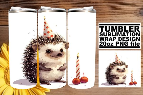Whimsical Wildlife Celebration: Sublimation Tumbler Design Discount