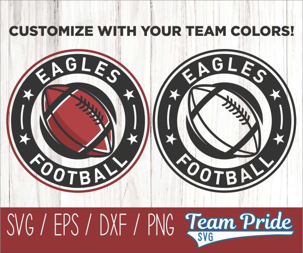 Eagles Football SVG Digital Download Printable - SVG, EPS, DXF, PNG 5 For Cheap