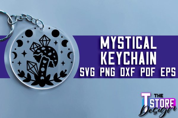 Mystical Keychain SVG | Mystical Symbols SVG Design Online now