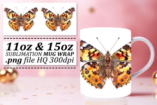 Spring Butterfly Mug Art: Whimsical Sublimation Designs For Cheap