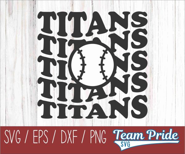 Titans Baseball SVG Digital Download Printable - SVG, EPS, DXF, PNG 2 Online now