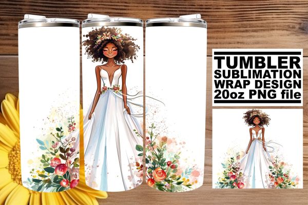 Dreamy Watercolor Wedding Tumbler Wrap: Cherished Love 20oz Online Sale