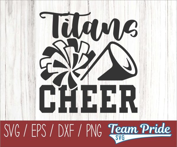 Titans Cheer SVG Digital Download Printable - SVG, EPS, DXF, PNG Online now