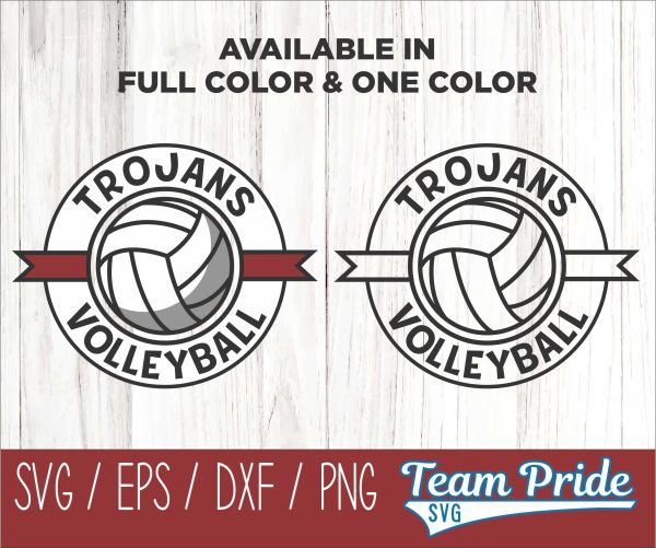Trojans Volleyball SVG Digital Download Printable - SVG, EPS, DXF, PNG Fashion