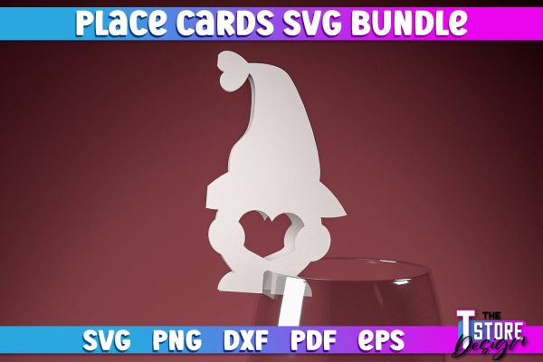 Place Cards SVG | Paper Cut SVG Design | Paper Cards on Sale