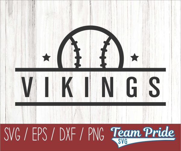 Vikings Baseball SVG Digital Download Printable - SVG, EPS, DXF, PNG Cheap