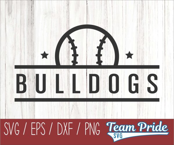 Bulldogs Baseball SVG Digital Download Printable - SVG, EPS, DXF, PNG Fashion