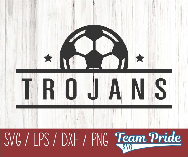 Trojans Soccer SVG Digital Download Printable - SVG, EPS, DXF, PNG Online Hot Sale