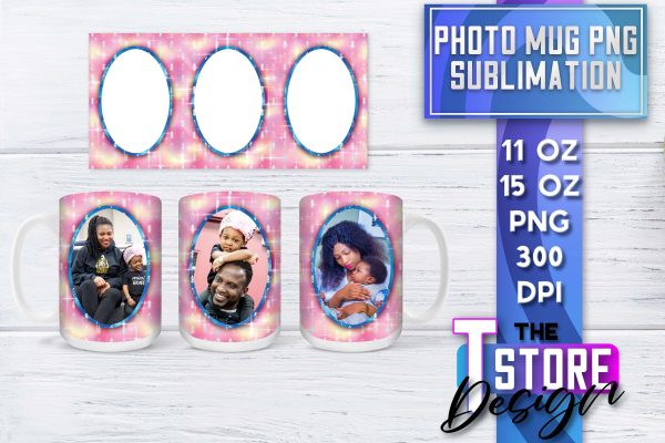Photo Frame Mug Sublimation | 11 oz 15 oz Mug | PNG File Sale
