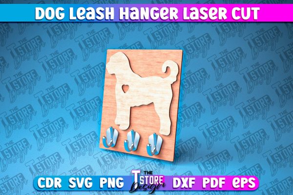 Dog Leash Hanger Laser Cut | Laser Cut File | CNC Files Discount