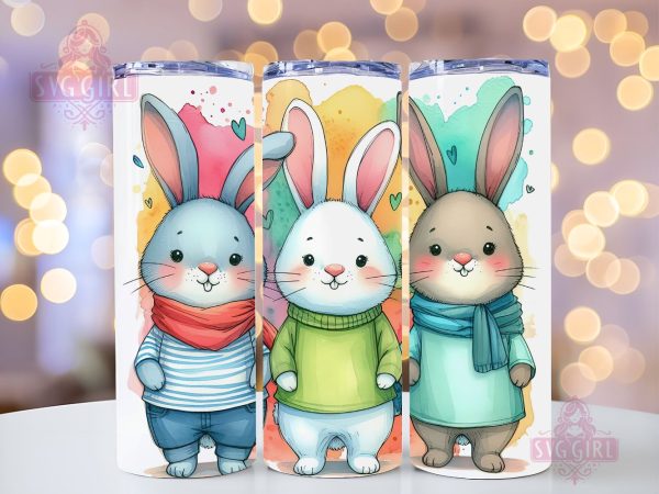 Easter Bunny 20oz Tumbler Wrap Sublimation Design, Straight Tapered Tumbler Wrap, Happy Easter Tumbler Png, Funny Bunny PNG, Instant Digital Download Cheap