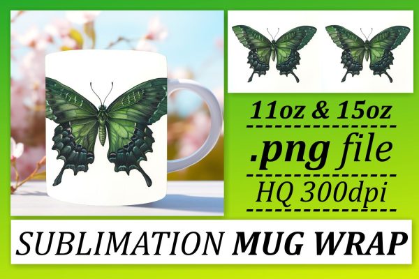 Vibrant Butterfly Mug Sublimation Collection: Spring Delight Hot on Sale