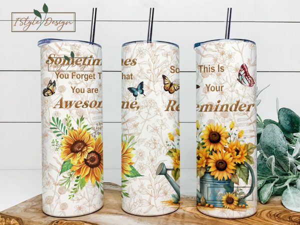 Sunflower Tumbler Designs, 20oz Skinny Tumbler Sublimation Tumbler for StraightTapered Tumbler PNG File Digital Download For Cheap
